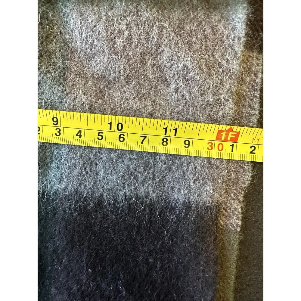 Edinburgh 100% Lambs wool Multi Color Tasseled Scarf 55